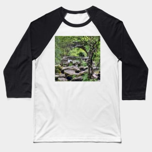 Two Bridges at Dartmeet Devon Baseball T-Shirt